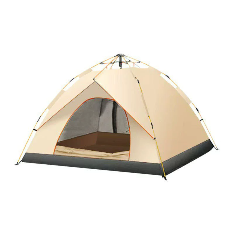 Kampeertent 3-4 Personen/kinderen – maat 200x140 cm – Waterdicht, Glasvezelstokken & Dubbele Laag