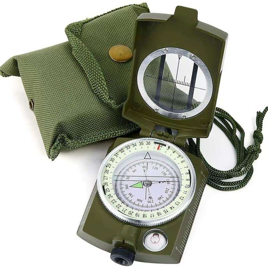 RezReady Multifunctioneel Kompas – Zinklegering met Kaartmeter