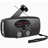 Starterversie Noodradio AM/FM – Compact 2.000mAh Powerbank– Solar, Dynamo & LED-zaklamp