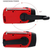 Starterversie Noodradio AM/FM – Compact 2.000mAh Powerbank– Solar, Dynamo & LED-zaklamp