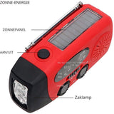 Starterversie Noodradio AM/FM – Compact 2.000mAh Powerbank– Solar, Dynamo & LED-zaklamp