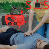 Noodradio XSY300 AM/FM & LED-zaklamp - 2.000mAh Powerbank – Solar & Opwindbaar