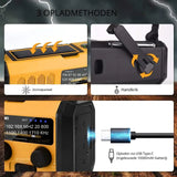 Noodradio XSY330 AM/FM – 10.000mAh Powerbank – Solar & Dynamo – IPX6 & LED-zaklamp