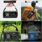 Noodradio XSY350 AM/FM/SW – 20.000mAh Powerbank – Solar, Dynamo, IPX6 & LED-zaklamp
