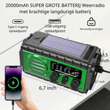 Noodradio XSY350 AM/FM/SW – 20.000mAh Powerbank – Solar, Dynamo, IPX6 & LED-zaklamp