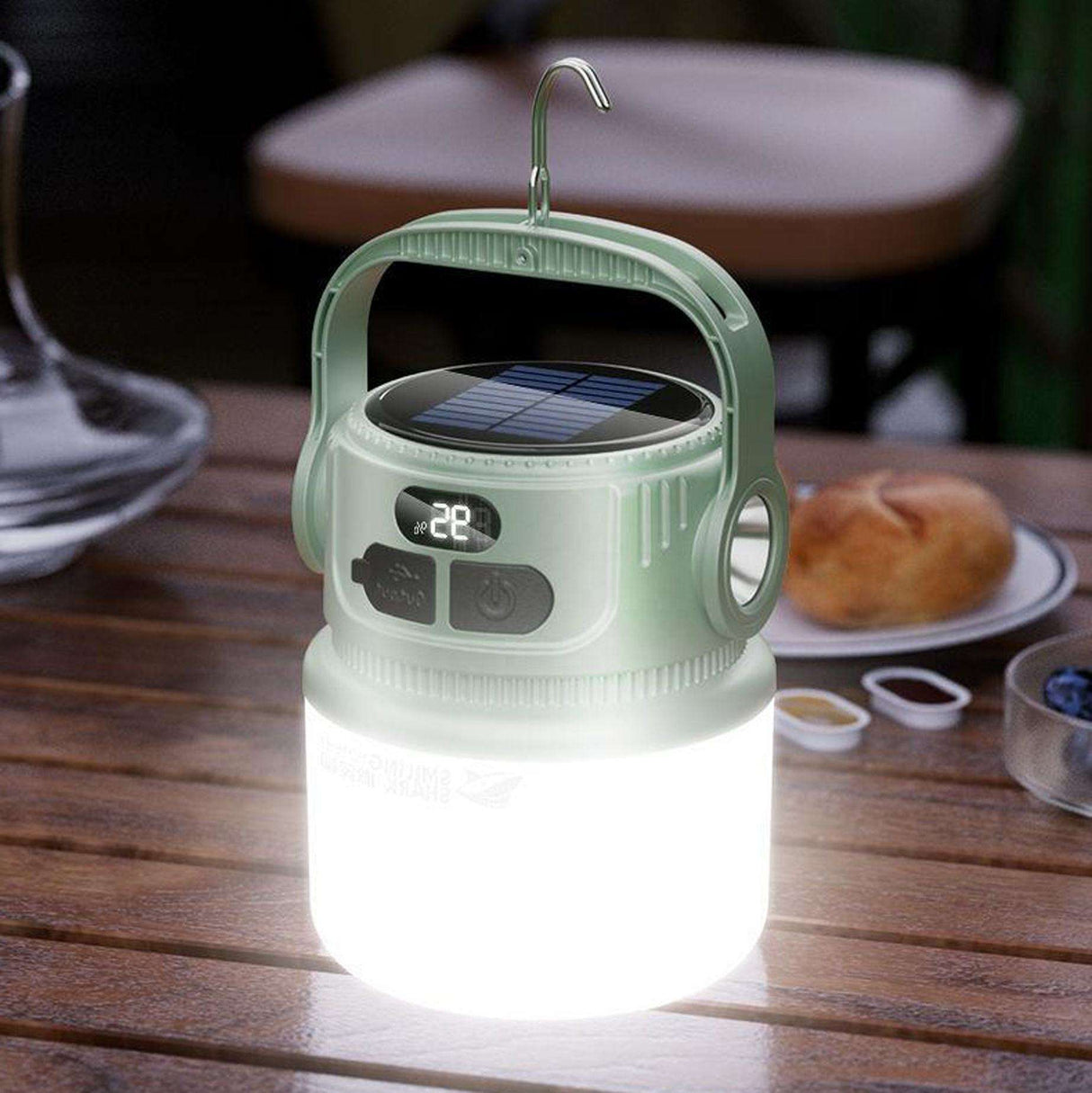 LED-Kampeerlantaarn - Oplaadbaar op Zonne-energie - 100 Lumen