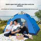RezReady Kampeertent 1-2 volwassenen/kinderen – maat 200x140 cm  – Vierseizoen, Waterdicht & Snel te Openen