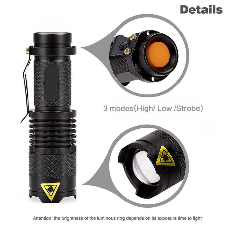 RezReady Elektrische Zaklamp FA01 - – 3 Standen, Zoomfunctie - 300 Lumen