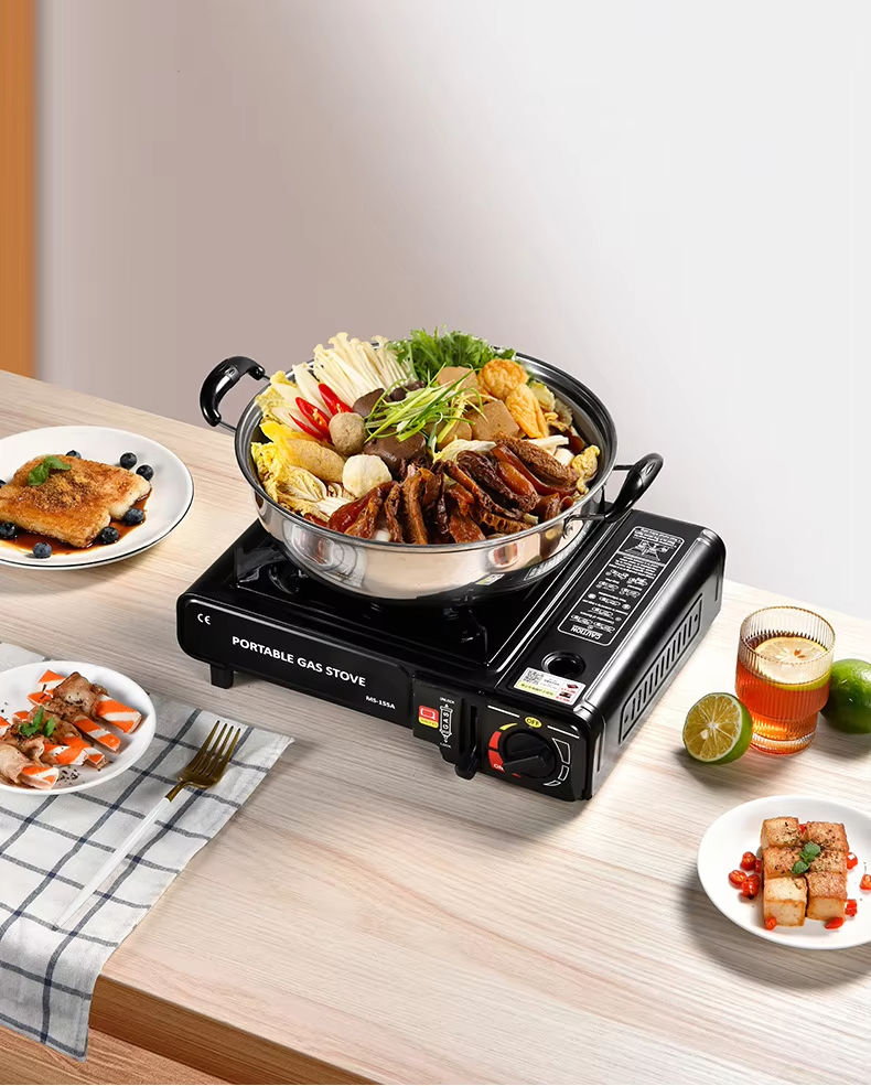 Draagbare Compact Butaan Campingkookplaat Gasbrander