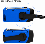 Starterversie Noodradio AM/FM – Compact 2.000mAh Powerbank– Solar, Dynamo & LED-zaklamp