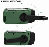 Starterversie Noodradio AM/FM – Compact 2.000mAh Powerbank– Solar, Dynamo & LED-zaklamp