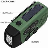 Starterversie Noodradio AM/FM – Compact 2.000mAh Powerbank– Solar, Dynamo & LED-zaklamp