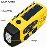 Starterversie Noodradio AM/FM – Compact 2.000mAh Powerbank– Solar, Dynamo & LED-zaklamp